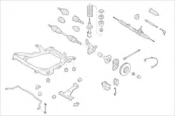 DELPHI OPEL05913F Підвіска колеса
