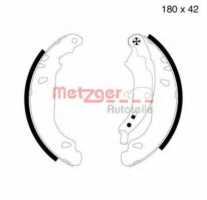 METZGER MG715 Комплект гальмівних колодок