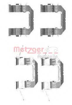 METZGER 1091722 Комплектуючі, колодки дискового гальма
