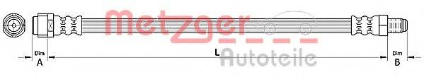 METZGER 4110726 Гальмівний шланг