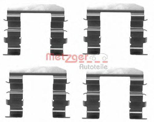 METZGER 1091708 Комплектуючі, колодки дискового гальма