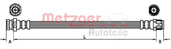 METZGER 4110213 Гальмівний шланг