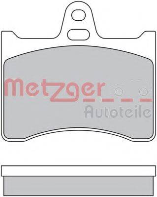 METZGER 1170567 Комплект гальмівних колодок, дискове гальмо