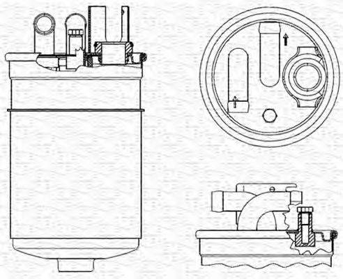 MAGNETI MARELLI 213908549000 Паливний фільтр
