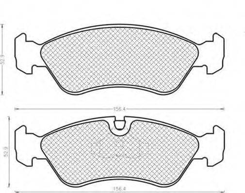 MAGNETI MARELLI 430216170397 Комплект гальмівних колодок, дискове гальмо