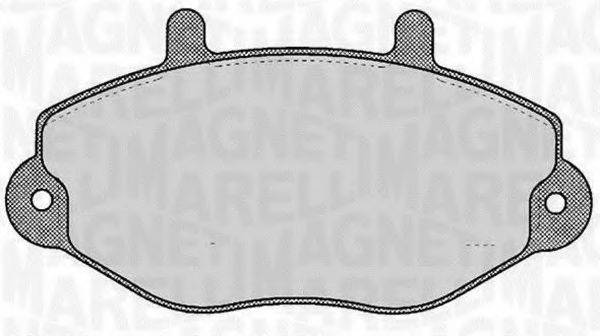 MAGNETI MARELLI 363916060270 Комплект гальмівних колодок, дискове гальмо