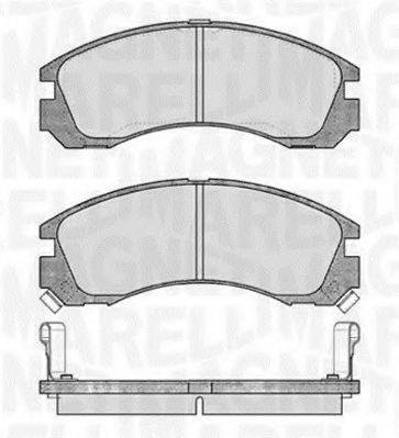 MAGNETI MARELLI 363916060339 Комплект гальмівних колодок, дискове гальмо