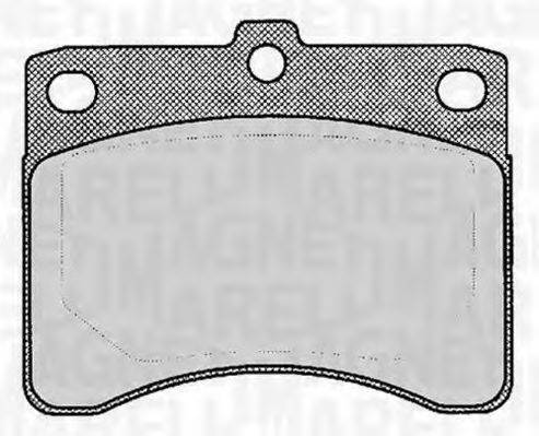 MAGNETI MARELLI 363916060815 Комплект гальмівних колодок, дискове гальмо