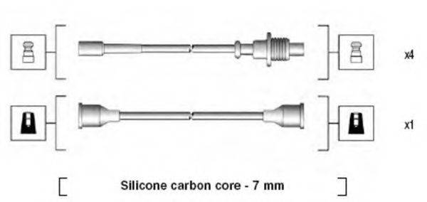 MAGNETI MARELLI 941135180705 Комплект дротів запалювання