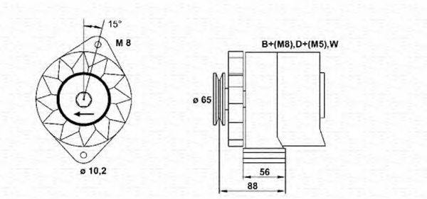 MAGNETI MARELLI 943356508010 Генератор
