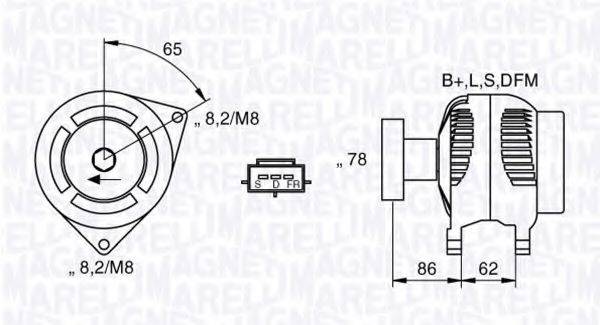 MAGNETI MARELLI 063730011010 Генератор