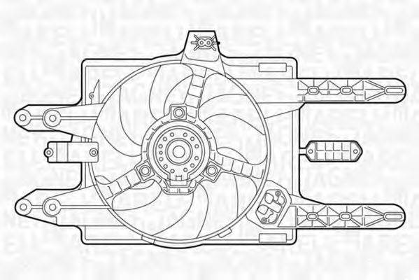 MAGNETI MARELLI 069422018010 Вентилятор, охолодження двигуна
