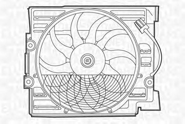 MAGNETI MARELLI 069422276010 Вентилятор, охолодження двигуна