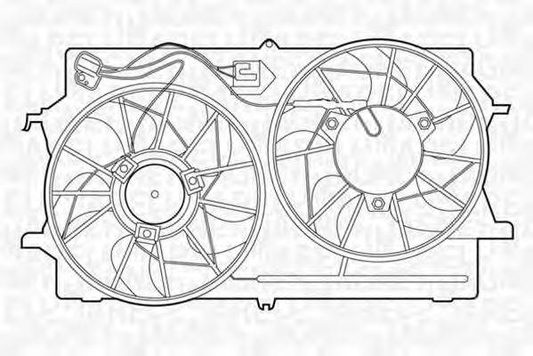 MAGNETI MARELLI 069422307010 Вентилятор, охолодження двигуна